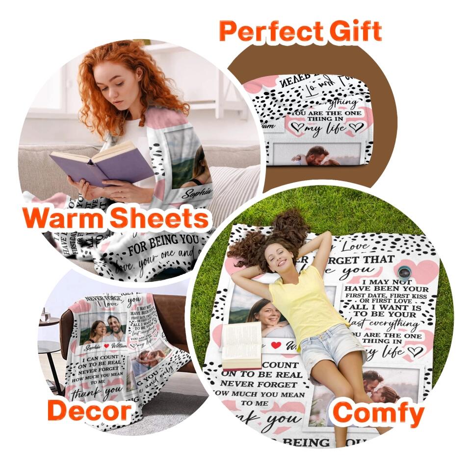 Personalized Your Own Image To My Love Never Forget That I Love You Couple Quilt Blanket Printed PNHQ0601