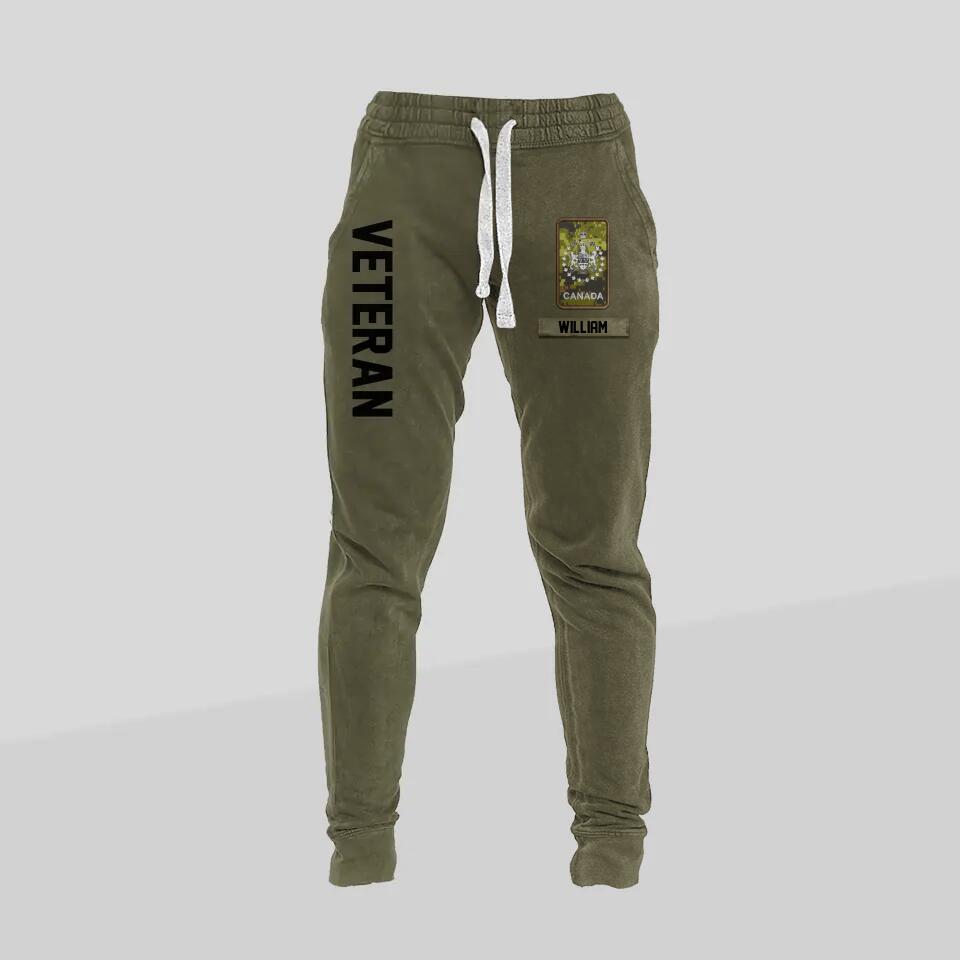 Personalized I Am A Canadian Veteran I Would Put The Uniform Back On Once A Soldier Always A Soldier Rank Hoodie Or Sweatpant 3D Printed 23JAN-HQ10