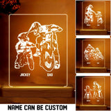 Personalized Like Father Like Son Motor Cross Led Lamp Printed 23JAN-HQ12