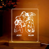 Personalized Like Father Like Son Motor Cross Led Lamp Printed 23JAN-HQ12