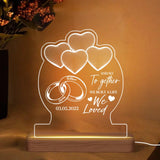 Personalized And So Together We Built A Life We Loved Couple Led Lamp Printed PNHQ1401