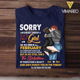Personalized Taken By A February Sexy And Crazy Girl Tshirt Printed PNDT1601
