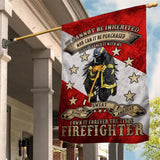 Personalized Austrian Firefighter House Flag Printed 23JAN-DT18