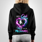 Personalized Just a girl in love with her Mechanic Hoodie printed QTDT2901