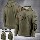 Personalized Canadian Solider/ Veteran Logo Unit Rank Hoodie 3D Printed 23JAN-DT30