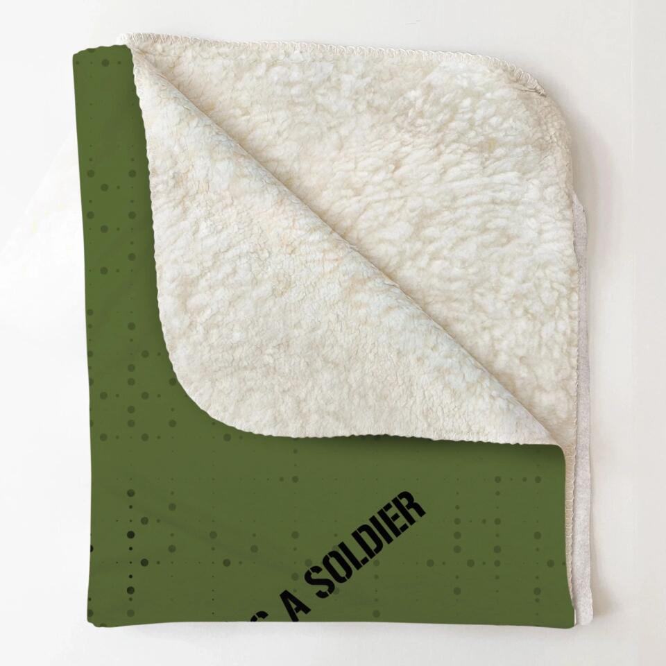 Personalized Once A Soldier Always A Soldier Quilt Blanket Printed 23JAN-DT30