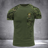 Personalized Australian Veteran/ Soldier  Rank Camo 3D Printed Tshirt QTDT0202