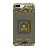 Personalized Austrian Soldier/ Veteran Rank Camo Phonecase Printed 23FEB-DT03