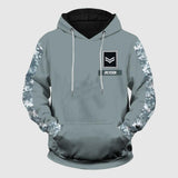 Personalized UK Solider/ Veteran With Name and Rank or Flag Camo Hoodie 3D Printed QTHQ0402