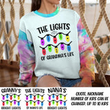 Personalized The Lighta Of Grandma's Life Kid Name Printed Sweatshirt PNVD0702