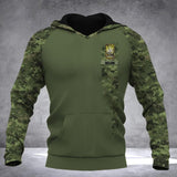 Personalized I Am A Canadian Grumpy Veteran I Fix Stupid Name and Rank Camo Hoodie 3D Printed QTDT0702