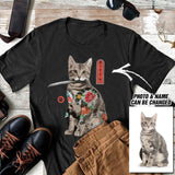 Personalized Upload Pet's photo Japanese Style Printed Tshirt QTDT0802