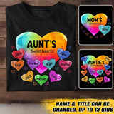 Personalized Grandma's Sweethearts Aunt Mom Kid Name Tshirt Printed 23FEB-VD08