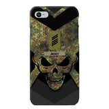 Personalized German Soldier/ Veteran Rank Camo with Name Phonecase Printed 23FEB-HQ10