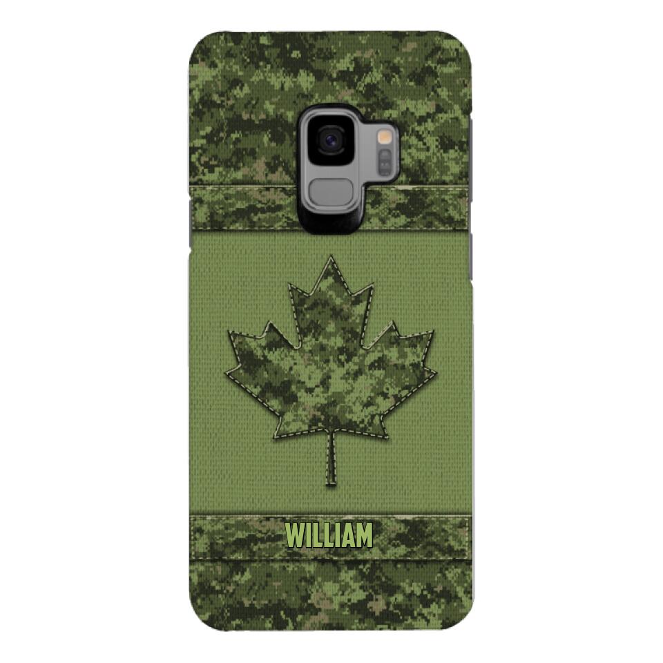 Personalized Canadian Army Camo  Phonecase DMVQ1603