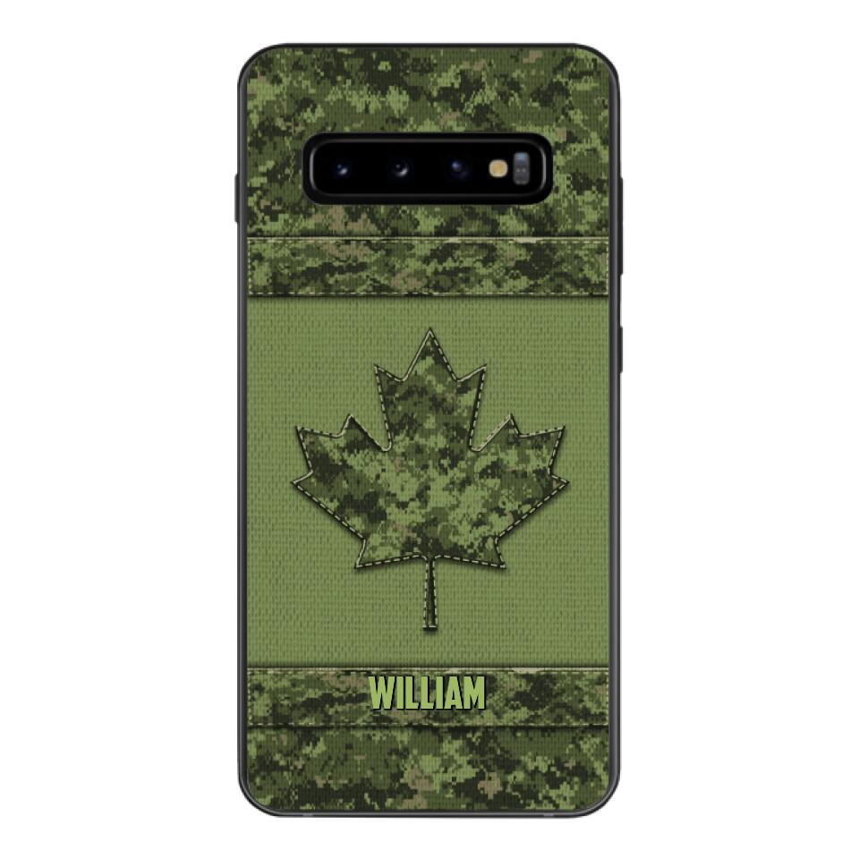 Personalized Canadian Army Camo  Phonecase DMVQ1603
