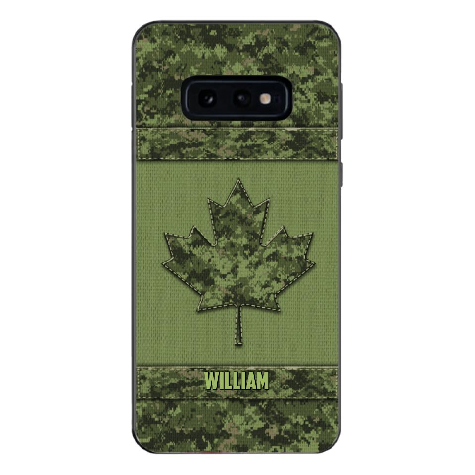 Personalized Canadian Army Camo  Phonecase DMVQ1603