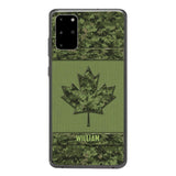 Personalized Canadian Army Camo  Phonecase DMVQ1603