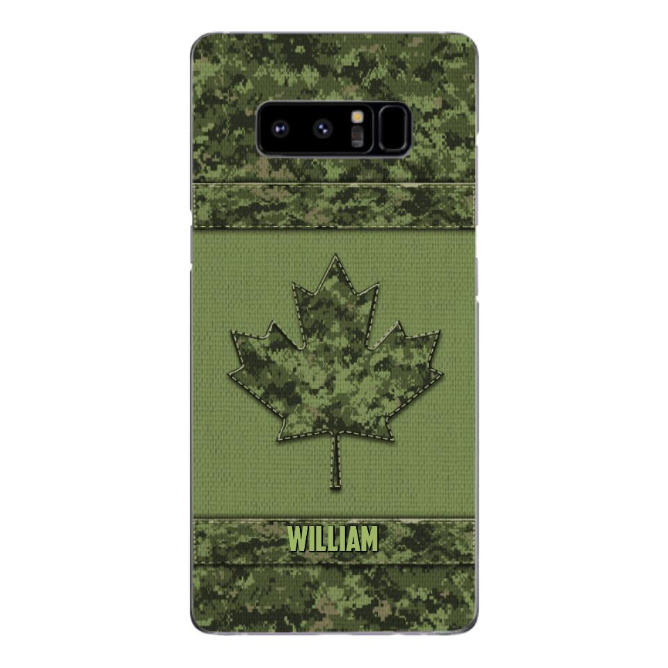 Personalized Canadian Army Camo  Phonecase DMVQ1603