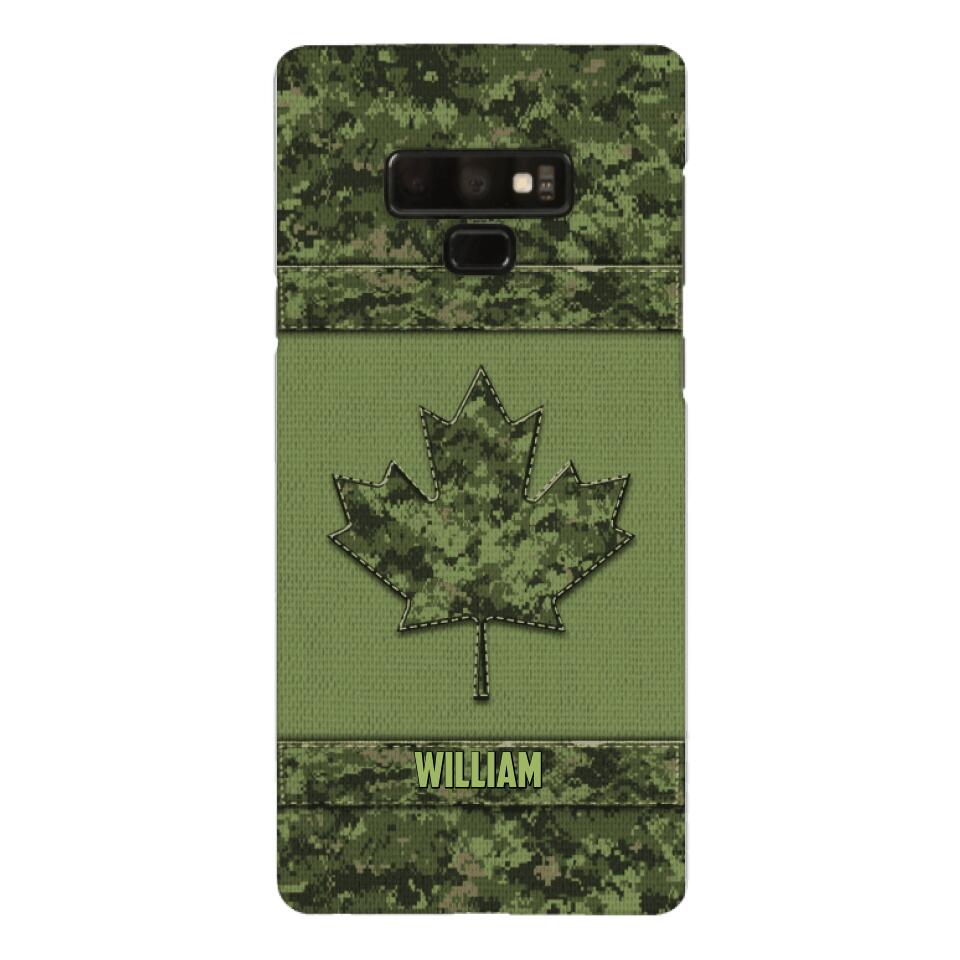 Personalized Canadian Army Camo  Phonecase DMVQ1603