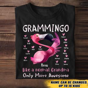 Personalized Grammingo Grandma Like A Normal Grandma Only More Awesome Kid Name Tshirt or Printed 23FEB-VD16