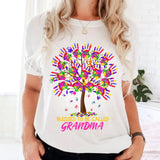 Personalized Blessed To Be Called Grandma Kid Name Tshirt Printed PNHQ1502