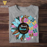 Personalized Tie Dye Leopard Sparkling Sunflower Grandma Nana Mimi Gigi Printed 23FEB-DT16