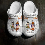 Personalized Besties Forever Soul Sister Besties Gifts Clog Slipper Shoes Printed 23FEB-HQ21