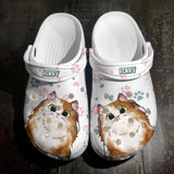 Personalized Dog And Cat Lover Paw Colorfull Clog Slipper Shoes Printed 23FEB-DT16
