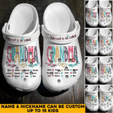 Personalized Blessed To Be Called Grandma & Kid's Name Crocs Printed 23FEB-HQ27