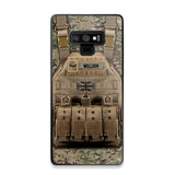 Personalized UK Veteran/Soldier Uniform Rank Camo Phonecase Printed 23MAR-DT01