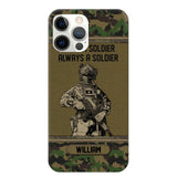 Personalized Swiss Soldier Once A Soldier Always A Soldier Camo Phonecase Printed 23MAR-DT07