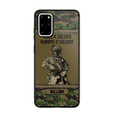 Personalized Swiss Soldier Once A Soldier Always A Soldier Camo Phonecase Printed 23MAR-DT07