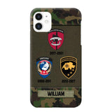 Personalized Swiss Soldier/ Veteran Logo Camo Phonecase Printed 23MAR-DT08