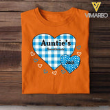 Personalized Auntie Mom Grandma Caro Sweethearts & Kid's Name Tshirt Printed 23MAR-HQ13