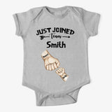 Personalized Family & Kids Name Just Joined Team TShirt Or Baby Onesize QTPN1304