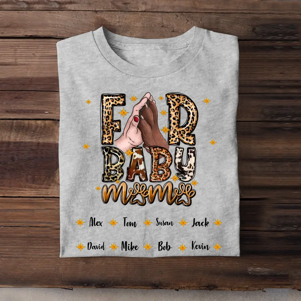 Personalized Fur Baby Mama With Pet Name T-shirt Printed PNBQT1804