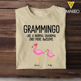 Personalized Grammingo Like A Normal Grandma Only More Awesome Kid Name T-shirt Printed 23APR-TB24