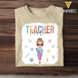 Personalized Teacher with Name Gift for Teachers T-shirt Printed PNBQT2104