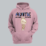 Personalized Grandma Mom Aunt Nana Like A Mom But Cooler Kid Name Hand Tshirt Printed 23MAR-DT14