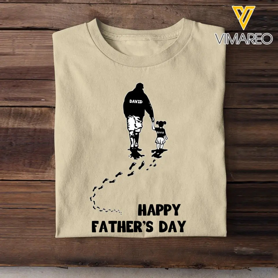 Personalized Happy Father's Day Tshirt Printed QTPN0505