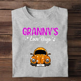 Personalized Granny's Love Bugs Car with Kid Name T-shirt Printed QTDT1505