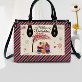 Personalized Like Mother Like Daughter Leather Bag Printed PNPN150523