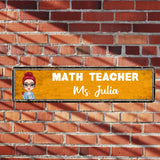 Personalized Teacher Name Gift For Teacher Lover Metal Sign THPN1905
