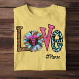 Personalized Love Nurse Title T-shirt Printed QTTB2205