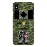 Personalized Canadian Army Camo Phone Case Printed QTDT3003