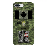 Personalized Canadian Army Camo Phone Case Printed QTDT3003