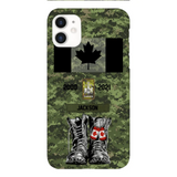 Personalized Canadian Army Camo Phone Case Printed QTDT3003