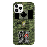 Personalized Canadian Army Camo Phone Case Printed QTDT3003