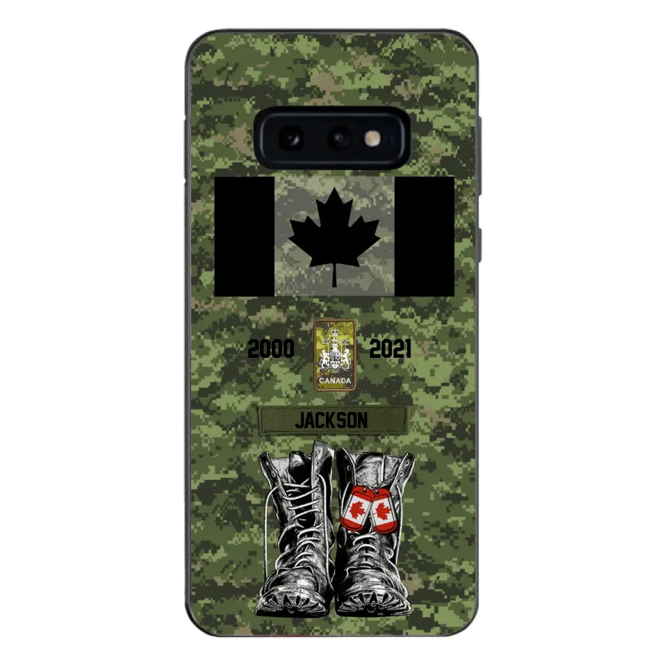 Personalized Canadian Army Camo Phone Case Printed QTDT3003